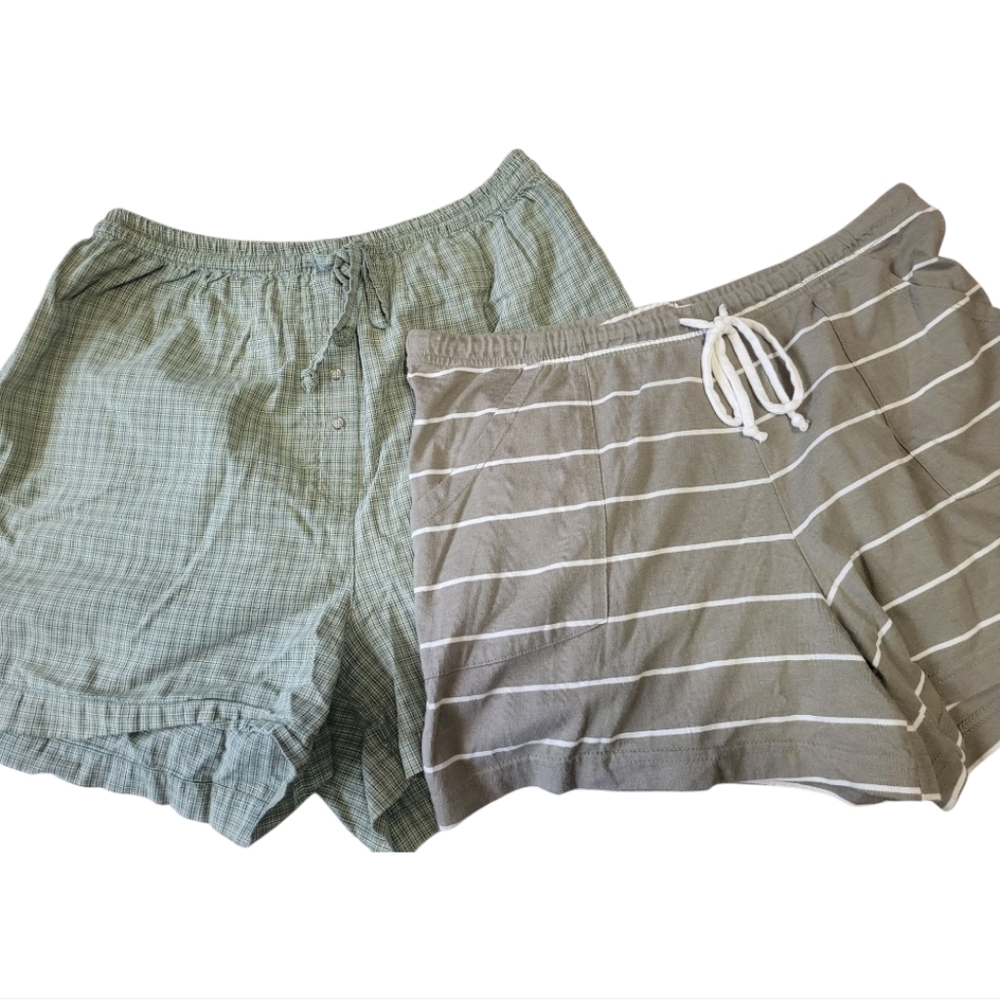 2 Pairs Of Ladies Shorts, Size Med, Comfy Pajama Shorts